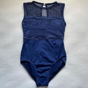 Navy Suffolk Leotard NWOT
